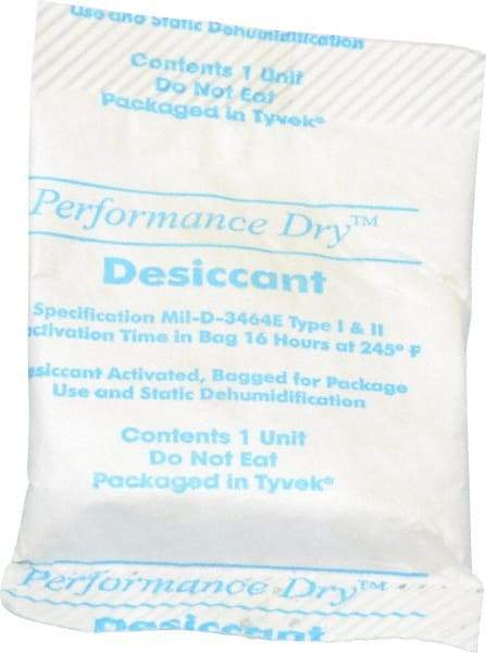 Made in USA - 1 Ounce Desiccant Packet - Silica Gel - Exact Industrial Supply