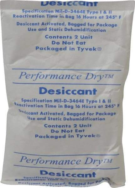 Made in USA - 2 Ounce Desiccant Packet - Silica Gel - Exact Industrial Supply