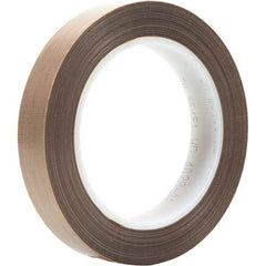 3M - 36 Yd x 3/4" Brown PTFE Film Tape - Exact Industrial Supply