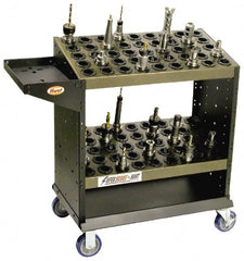 Huot - 52 Tool Capacity, HSK100A Taper Size SuperScoot CNC Tool Cart - Exact Industrial Supply