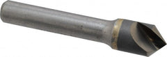 Hertel - 1/2" Head Diam, 3/8" Shank Diam, 1 Flute 90° Solid Carbide Countersink - Exact Industrial Supply