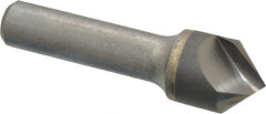 Hertel - 3/4" Head Diam, 1/2" Shank Diam, 1 Flute 90° Solid Carbide Countersink - Exact Industrial Supply