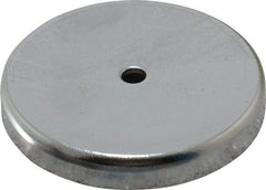 Mag-Mate - 2.03" Diam, 5/16" Cup Height, 5/16" Overall Height, 74 Lb Average Pull Force, 74 Lb Max Pull Force, Neodymium Rare Earth Cup Magnet - Through Hole Style, 3/16" Cup ID, 7/16" Magnet ID, Galvanized - Exact Industrial Supply