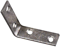 National Mfg. - 2-1/2" Long x 5/8" Wide, Steel, Corner Brace - Hot-Dipped Galvanized - Exact Industrial Supply