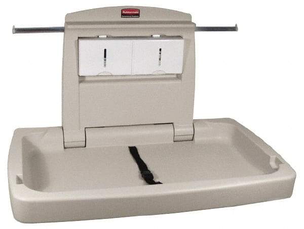 Rubbermaid - Baby Changing Station - 33-1/4" Long x 4" High x 21-1/2" Wide - Exact Industrial Supply