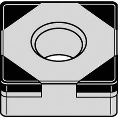 Kennametal - SNGA432 S0425 Grade KB1610 PCBN Turning Insert - 90° Square, 1/2" Inscr Circle, 3/16" Thick, 1/32" Corner Radius - Exact Industrial Supply