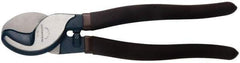 Paramount - 9-1/2" OAL, Cable Cutter - 1/2" Jaw Length x 3/8" Jaw Width, Oval/Curved Head, Plastic Dipped Handle - Exact Industrial Supply