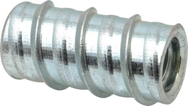 Powers Fasteners - 1/2" Diam, 1-11/16" OAL, 2-1/4" Min Embedment Drop-In Concrete Anchor - Steel, Zinc-Plated Finish, 29/32" Thread Length - Exact Industrial Supply