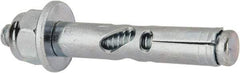 Powers Fasteners - 1/4" Diam, 1/4" Drill, 1-3/8" OAL, Sleeve Concrete Anchor - 1018 Steel, Acorn Nut Head, Hex Drive - Exact Industrial Supply