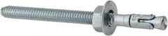 Powers Fasteners - 1/4" Diam, 1/4" Drill, 3-1/4" OAL, Wedge Expansion Concrete Anchor - 1018 Steel, Zinc-Plated Finish, Hex Nut Head, Hex Drive, 2-1/4" Thread Length - Exact Industrial Supply