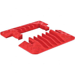 Checkers - On Floor Cable Covers Cover Material: Polyurethane Number of Channels: 5 - Exact Industrial Supply