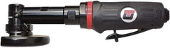 Universal Tool - 4" Wheel Diam, 17,000 RPM, Pneumatic Cutoff & Cutoff-Grinder Tool - Right Angle Handle, 1/4 NPT Inlet - Exact Industrial Supply