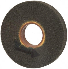 Brite Star - 6" Diam 220 Grit Silicon Carbide Unmounted Flap Wheel - 2" Hole, 1" Wide, Density 7, Coated, Grade Very Fine, 3,400 Max RPM - Exact Industrial Supply