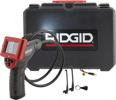 Ridgid - Inspection Camera with 3 Ft. Probe - 3/4 Inch Probe Diameter, 2.4 Inch Display, 480 x 234 Resolution - Exact Industrial Supply