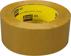 3M - 2" x 110 Yd Natural (Color) Rubber Adhesive Sealing Tape - Polypropylene Film Backing, 2.5 mil Thick, 60 Lb Tensile Strength, Series 373 - Exact Industrial Supply