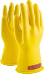 Class 0, Size 8, 11″ Long, Rubber Lineman's Glove 1,000 AC Max Use Voltage, 5,000 AC Test Voltage, Yellow, OSHA, NFPA 70E