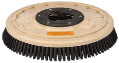 PRO-SOURCE - 17" Diam Scrubbing Brush - 15" Machine, 1-1/2" Trim Length, Black Pad, Polypropylene - Exact Industrial Supply