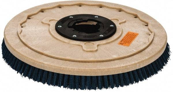 PRO-SOURCE - 20" Diam Scrubbing Brush - 20" Machine, 1-1/2" Trim Length, Blue Pad, Silicone Carbide & Nylon - Exact Industrial Supply