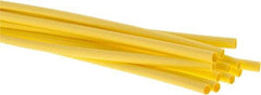 3M - 48" Long, 2:1, Polyolefin Heat Shrink Electrical Tubing - Yellow - Exact Industrial Supply