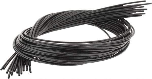3M - 48" Long, 2.5:1, Polyolefin Heat Shrink Electrical Tubing - Black - Exact Industrial Supply