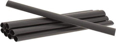 3M - 6" Long, 2:1, Polyolefin Heat Shrink Electrical Tubing - Black - Exact Industrial Supply