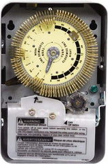 Intermatic - 24 hr with Day Skipper Indoor Analog Electromechanical Timer - 96 On/Off per Day, 480 VAC, 60 Hz, - Exact Industrial Supply