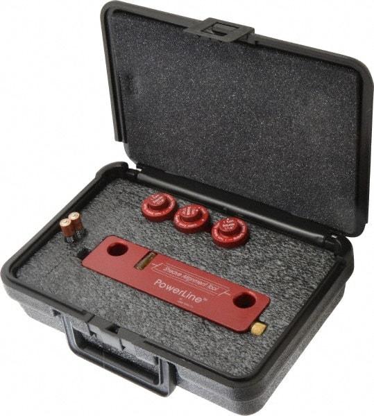 Laser Tools Co. - Red Beam Sheave Alignment System - Includes (3) Adjustable Targets, Hard Shell Carrying Case, PowerLine Pulley Alignment Tool with Laser Beam Accuracy - Exact Industrial Supply
