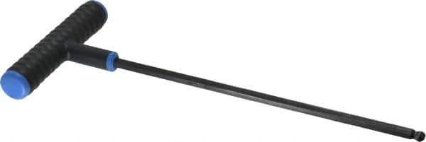Eklind - 6mm Hex, T-Handle Cushion Grip, Ball End Hex Key - 9" OAL, Metric System of Measurement - Exact Industrial Supply