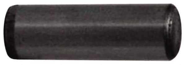 Made in USA - 5/8 Inch Long, Knurl Pin - 1/4 Inch Diameter, Steel - Exact Industrial Supply