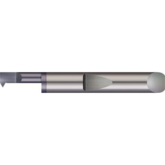 Micro 100 - Single Point Threading Tools; Thread Type: Internal ; Material: Solid Carbide ; Profile Angle: 60 ; Threading Diameter (Decimal Inch): 0.3600 ; Cutting Depth (Decimal Inch): 1.2500 ; Maximum Threads Per Inch: 28 - Exact Industrial Supply