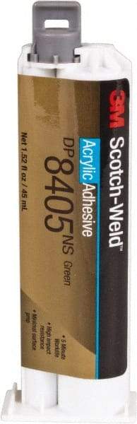 3M - 45 mL Cartridge Two Part Acrylic Adhesive - 5 min Working Time, Series DP8405NS - Exact Industrial Supply