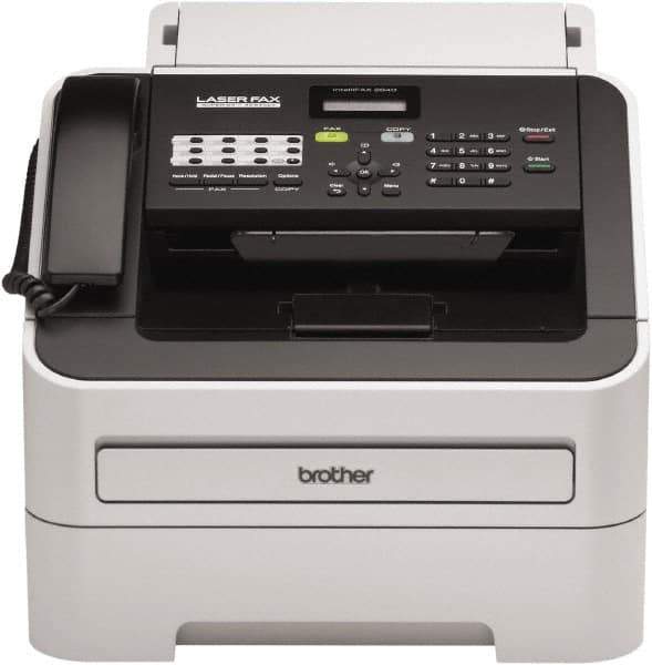 Brother - Silver Fax Machine - Use with Paper - Exact Industrial Supply