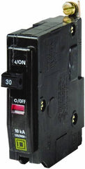 Square D - 30 Amp, 240 VAC, 1 Pole, Bolt On Miniature Circuit Breaker - 14-8 AWG - Exact Industrial Supply