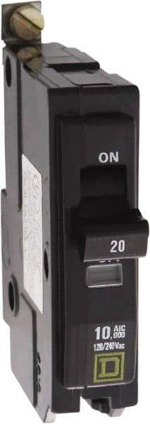 Square D - 40 Amp, 240 VAC, 1 Pole, Bolt On Miniature Circuit Breaker - 8-2 AWG - Exact Industrial Supply