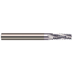 Harvey Tool - 5/16-24 Internal/External 24 TPI 1/4" Shank 3-Flute Solid Carbide Helical Flute Thread Mill - Exact Industrial Supply