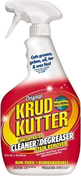 Krud Kutter - 32 oz Spray Bottle Cleaner/Degreaser - Liquid, Water-Based, Mild - Exact Industrial Supply