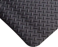 PRO-SAFE - 13' Long x 3' Wide, Dry Environment, Anti-Fatigue Matting - Black, Vinyl with Vinyl Sponge Base, Beveled on 4 Sides - Exact Industrial Supply