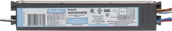 Philips Advance - 4 Lamp, 120-277 Volt, 0.45 to 0.83 Amp, 0 to 39 Watt, Programmed Start, Electronic, Nondimmable Fluorescent Ballast - 0.71, 0.76 Ballast Factor, T8 Lamp - Exact Industrial Supply