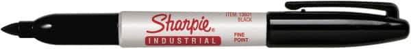 Sharpie - Black Permanent Marker - Fine Tip - Exact Industrial Supply