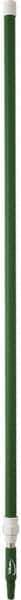 Vikan - 115 x 1-1/4" Aluminum Squeegee Handle - European Threaded Connection, Green, Telescoping - Exact Industrial Supply