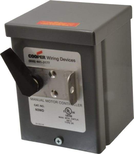 Cooper Wiring Devices - Steel Pushbutton Switch Enclosure - 3 NEMA Rated - Exact Industrial Supply