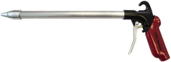 Value Collection - 120 Max psi Whisper Jet Pistol Grip Blow Gun - 1/4 NPT Inlet, 12" Tube Length, Aluminum - Exact Industrial Supply