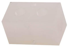 Made in USA - 3/8" Inlet, 1/4" Outlet Manifold - 2.38" Long x 1-1/4" Wide x 1-1/4" High, 0.2" Mount Hole, 2 Inlet Ports, 2 Outlet Ports - Exact Industrial Supply