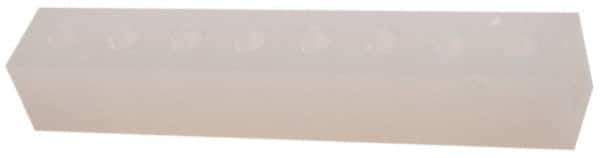 Made in USA - 1/4" Inlet, 1/8" Outlet Manifold - 6-1/4" Long x 1" Wide x 1" High, 0.17" Mount Hole, 2 Inlet Ports, 8 Outlet Ports - Exact Industrial Supply