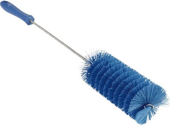 Vikan - 2-3/8" Diam Polyester Valve Brush - 19-5/8" OAL, 5-13/16" Head Length, Polypropylene & Stainless Steel Handle - Exact Industrial Supply