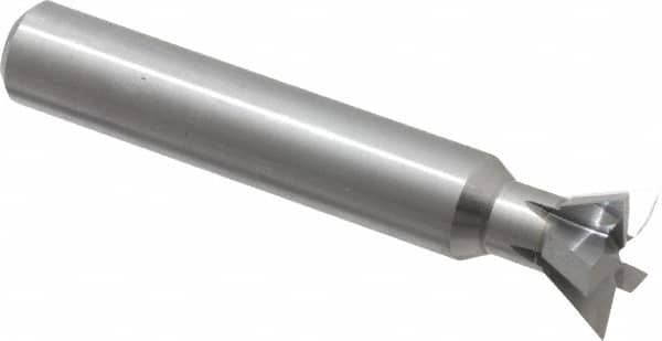 Made in USA - 3/4" Diam x 0.312" Wide Solid Carbide 60° Dovetail Cutter - Exact Industrial Supply