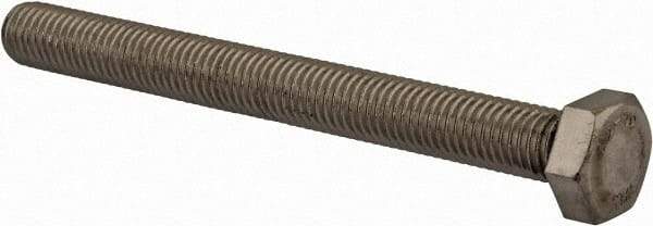 Value Collection - M12x1.75mm Metric Coarse, 120mm Length Under Head Hex Head Cap Screw - Fully Threaded, Grade 18-8 & Austenitic A2 Stainless Steel, Uncoated, 19mm Hex - Exact Industrial Supply