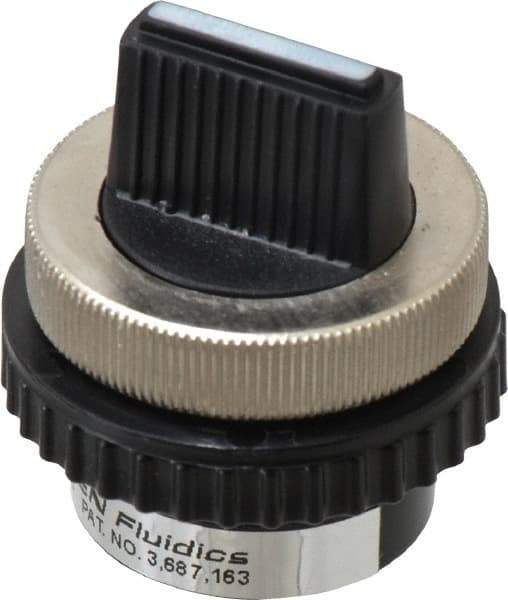 Norgren - 10-32 UNF Selector Valve - 3-Way, 2 Position, 0.03 CV Rate & Rotary Switch Detented - Exact Industrial Supply