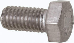 Value Collection - M5x0.80mm Metric Coarse, 10mm Length Under Head Hex Head Cap Screw - Fully Threaded, Grade 316 & Austenitic A4 Stainless Steel, Uncoated, 8mm Hex - Exact Industrial Supply