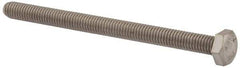 Value Collection - M6x1.00mm Metric Coarse, 80mm Length Under Head Hex Head Cap Screw - Fully Threaded, Grade 316 & Austenitic A4 Stainless Steel, Uncoated, 10mm Hex - Exact Industrial Supply